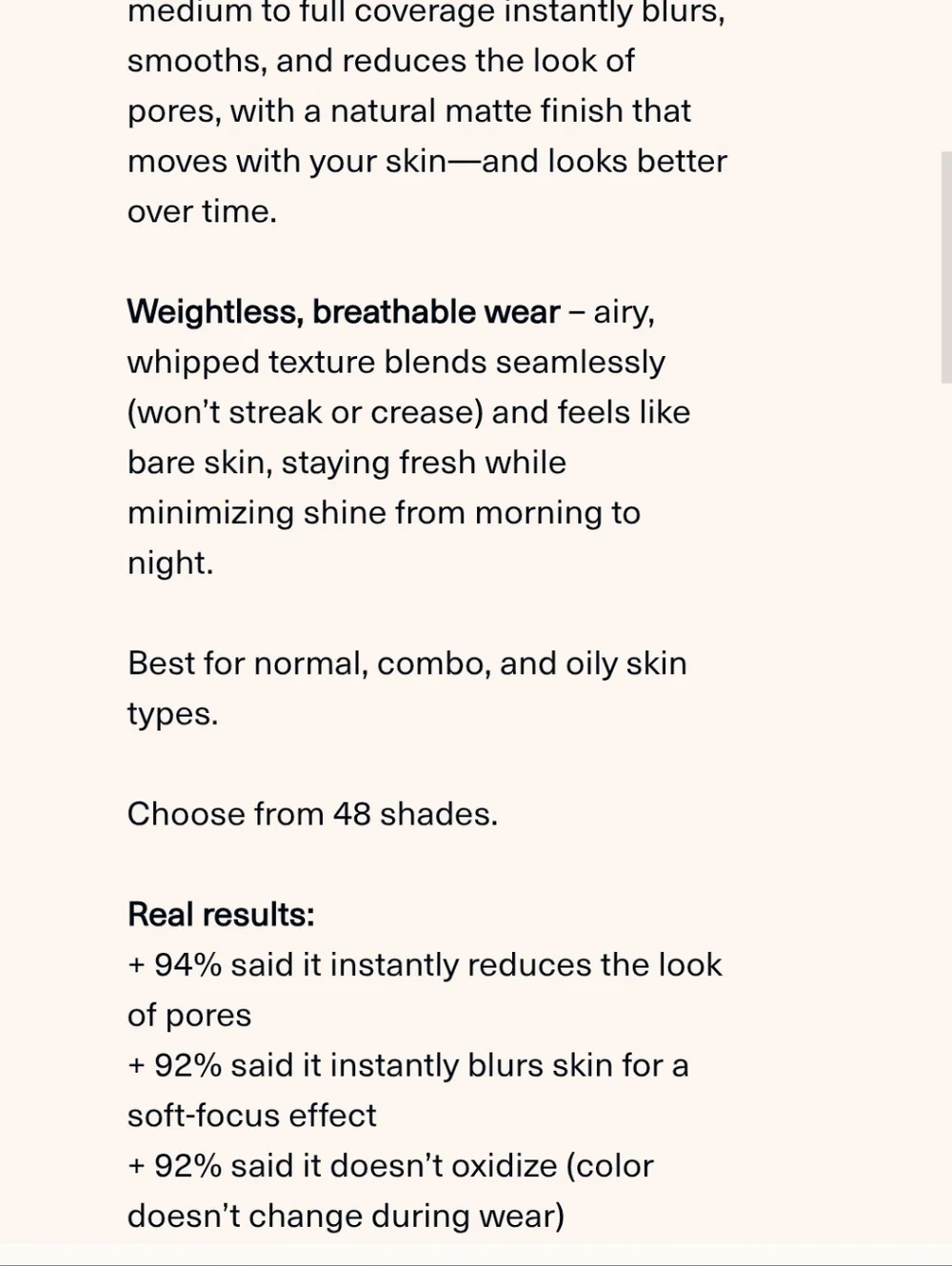 NIB RARE BEAUTY TRUE TO YOURSELF MATTE FOUNDATION PR BOX - Picture 4 of 15